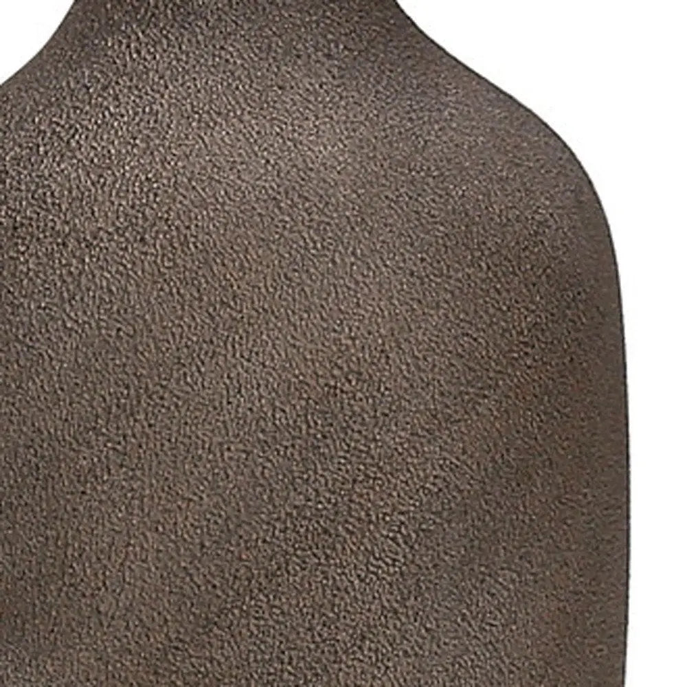 27" Gray Ceramic Urn Table Lamp With Beige Drum Shade HomeRoots