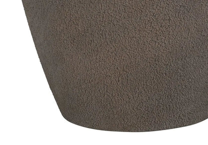 27" Gray Ceramic Urn Table Lamp With Beige Drum Shade HomeRoots