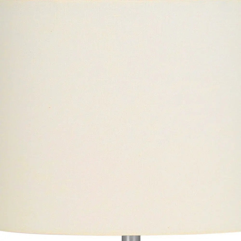 25" Cream Novelty Table Lamp With Cream Drum Shade HomeRoots