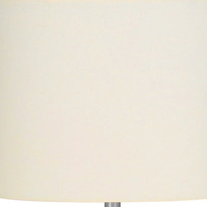 25" Cream Novelty Table Lamp With Cream Drum Shade HomeRoots