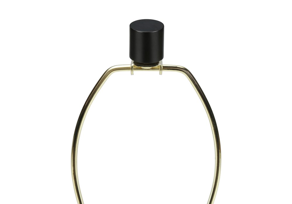 25" Cream Geometric Table Lamp With Beige Empire Shade HomeRoots