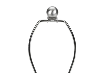 27" Cream Ceramic Geometric Table Lamp With Cream Drum Shade HomeRoots