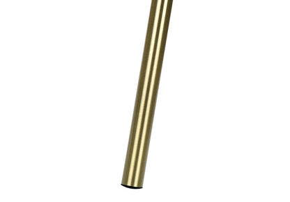 63" Matte Gold Floor Lamp with Cream Drum Shade HomeRoots