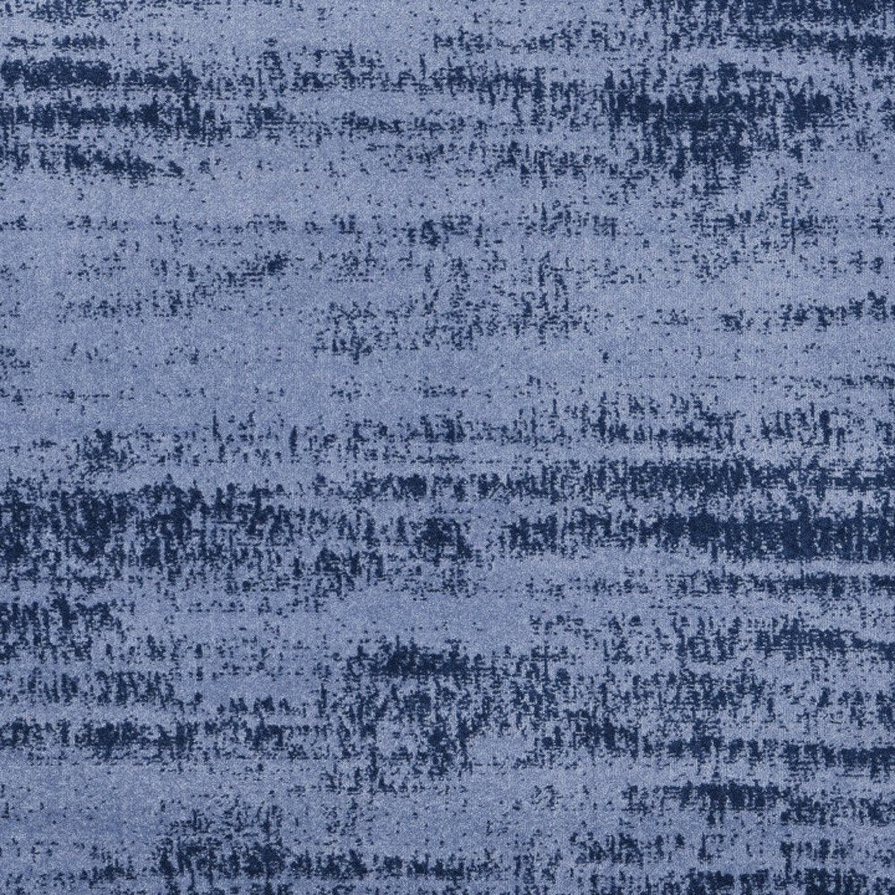 5' Denim Blue And Navy Blue Square Abstract Indoor Outdoor Area Rug — view 2