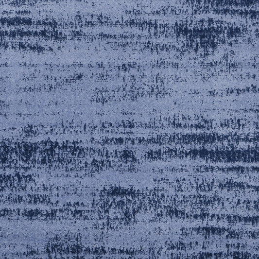 5' Denim Blue And Navy Blue Square Abstract Indoor Outdoor Area Rug