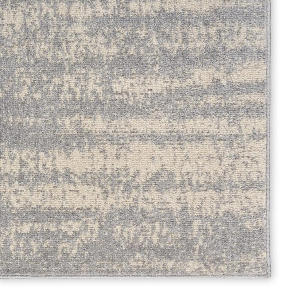 2' X 4' Gray And Beige Abstract Indoor Outdoor Area Rug HomeRoots
