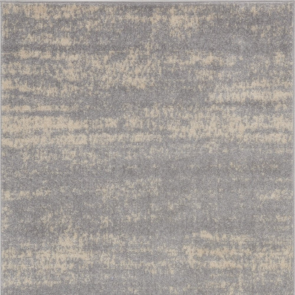 3' X 5' Gray And Beige Abstract Indoor Outdoor Area Rug HomeRoots
