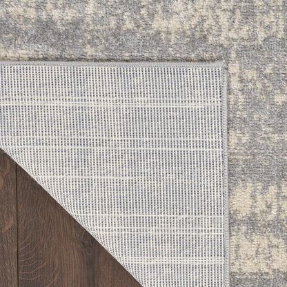 3' X 5' Gray And Beige Abstract Indoor Outdoor Area Rug