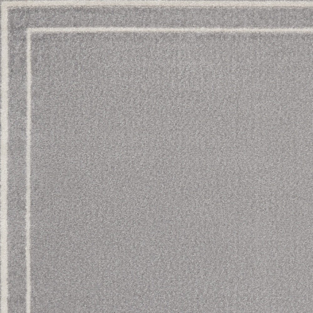 2' X 4' Gray And Ivory Indoor Outdoor Area Rug HomeRoots