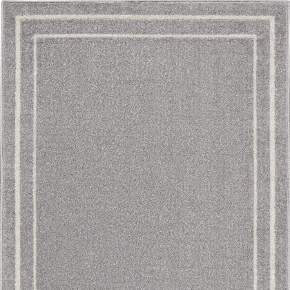 3' X 5' Gray And Ivory Indoor Outdoor Area Rug — view 2