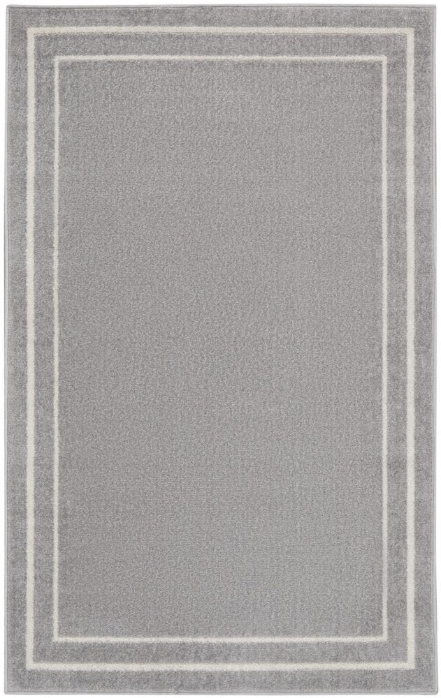 3' X 5' Gray And Ivory Indoor Outdoor Area Rug — view 8