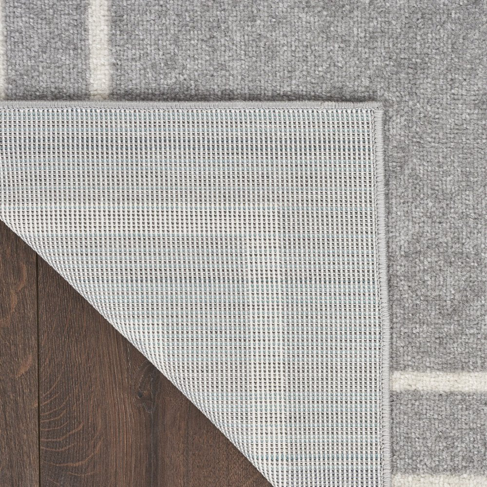 3' X 5' Gray And Ivory Indoor Outdoor Area Rug — view 9