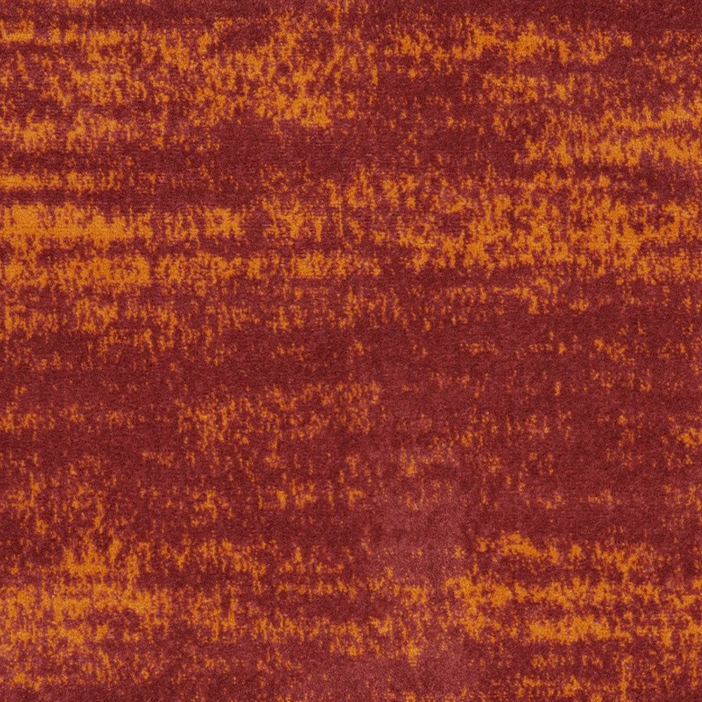 2' X 4' Red And Orange Abstract Indoor Outdoor Area Rug — view 2