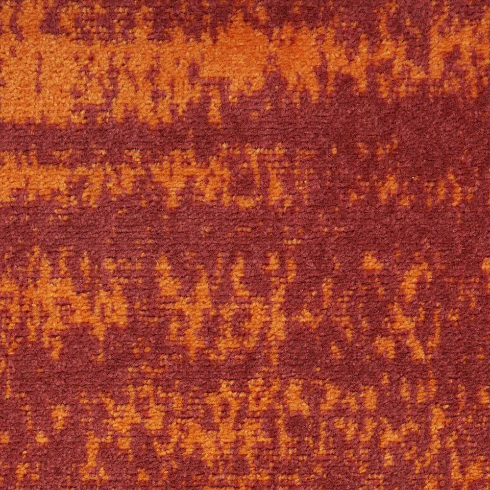 3' X 5' Red And Orange Abstract Indoor Outdoor Area Rug HomeRoots