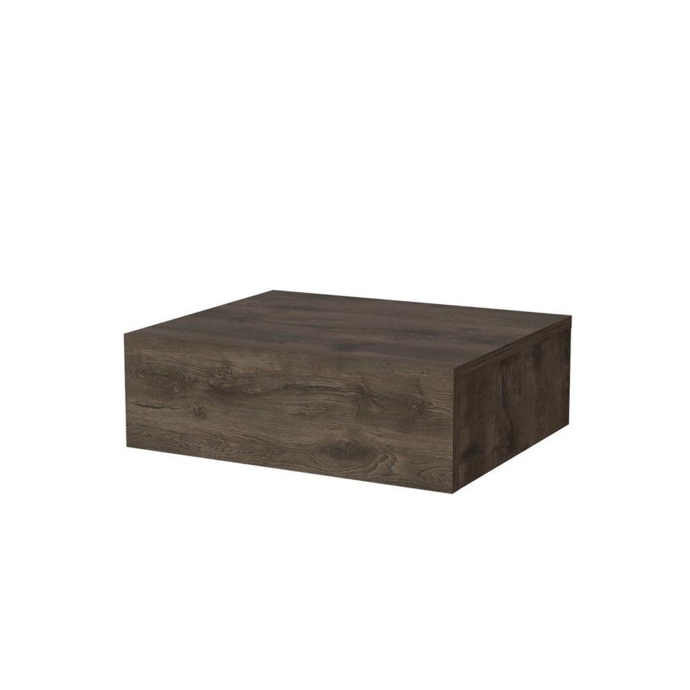 16" Brown Wood One Drawer Floating Nightstand HomeRoots