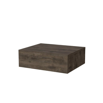 16" Brown Wood One Drawer Floating Nightstand HomeRoots