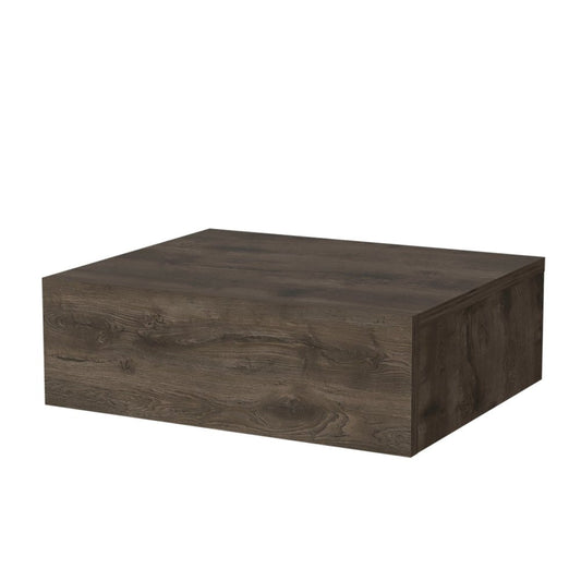 16" Brown Wood One Drawer Floating Nightstand HomeRoots