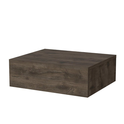 16" Brown Wood One Drawer Floating Nightstand HomeRoots