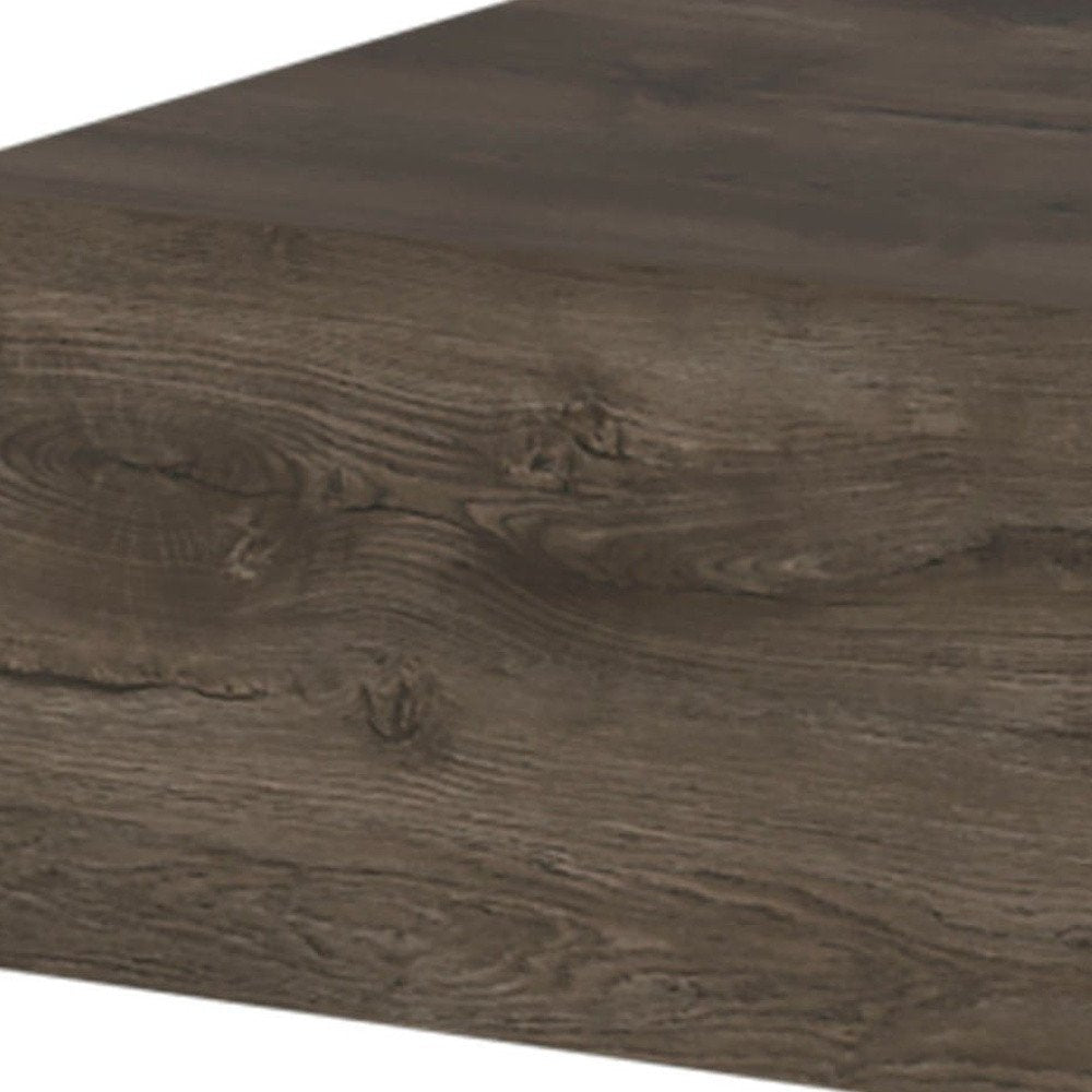 16" Brown Wood One Drawer Floating Nightstand HomeRoots