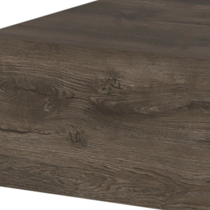 16" Brown Wood One Drawer Floating Nightstand HomeRoots