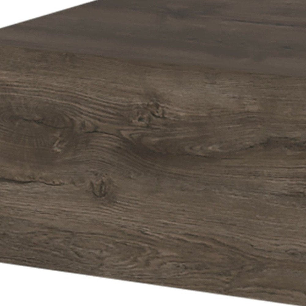 16" Brown Wood One Drawer Floating Nightstand HomeRoots