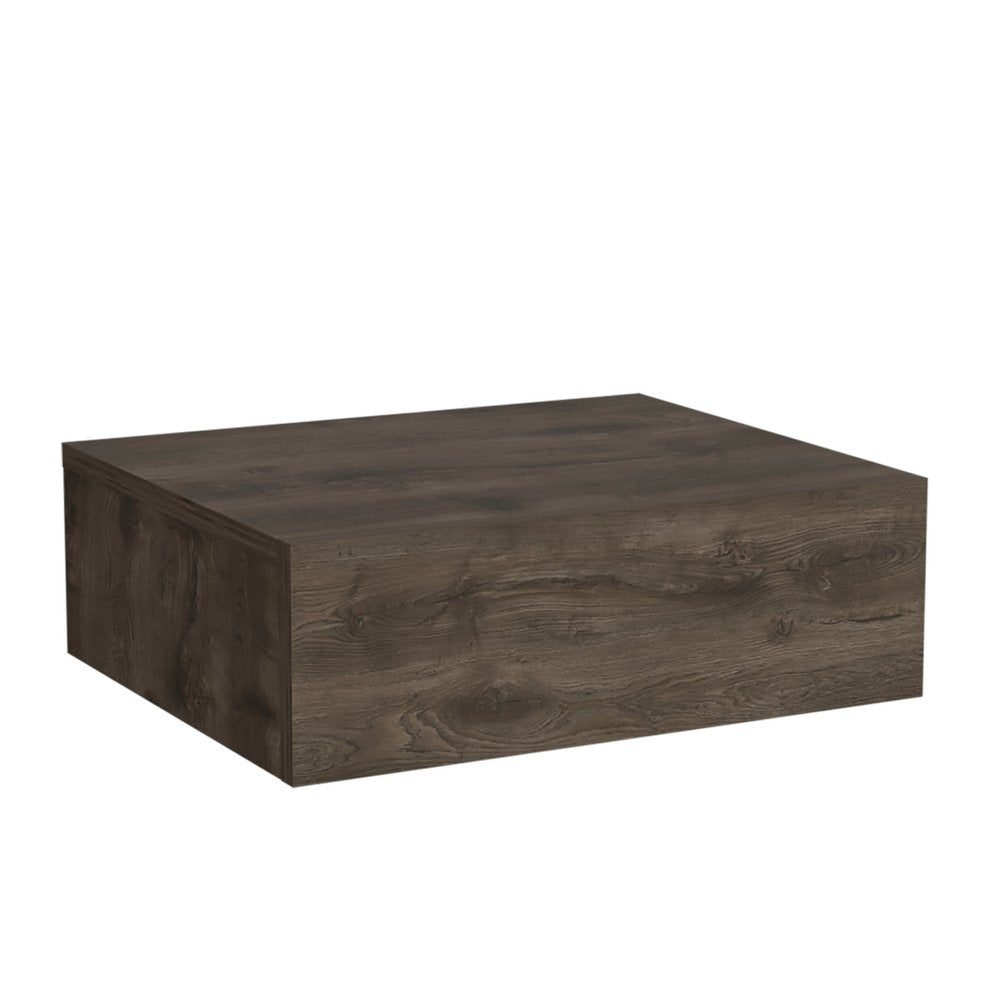 16" Brown Wood One Drawer Floating Nightstand HomeRoots