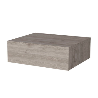 16" Gray Wood One Drawer Floating Nightstand HomeRoots