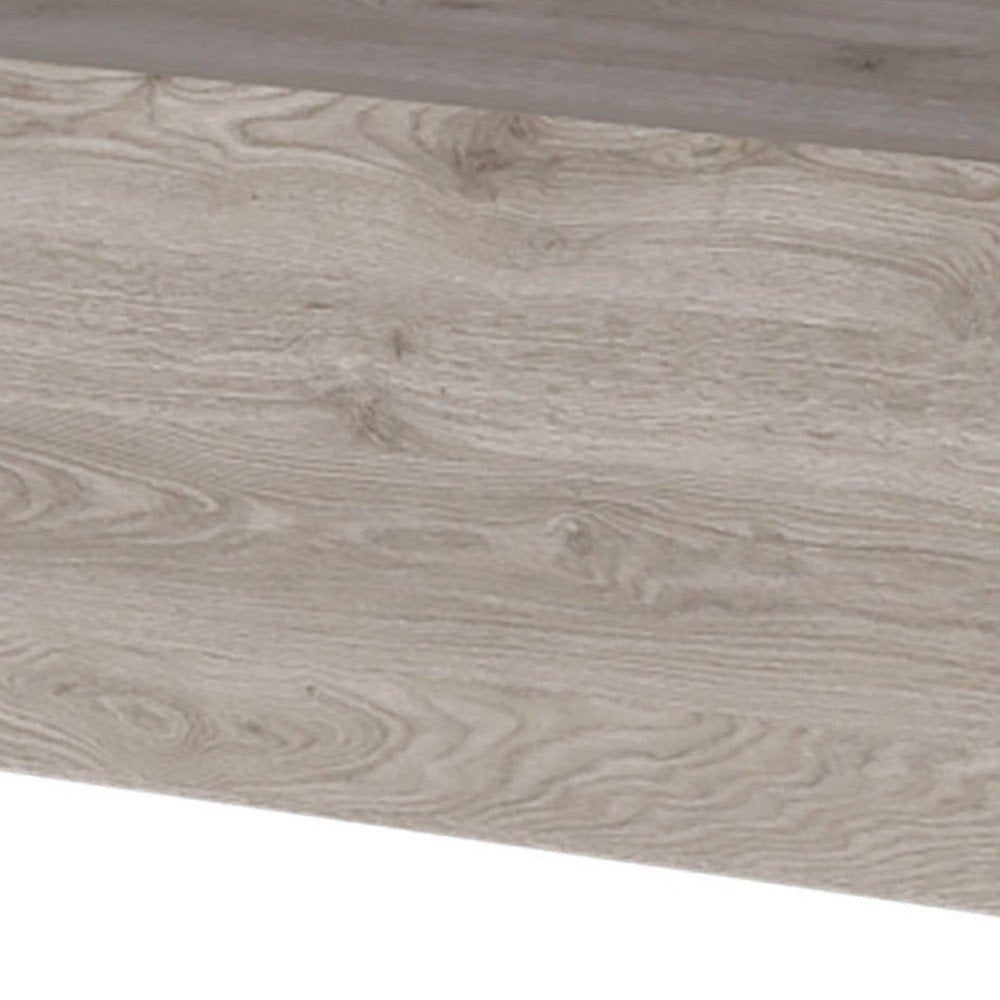 16" Gray Wood One Drawer Floating Nightstand HomeRoots