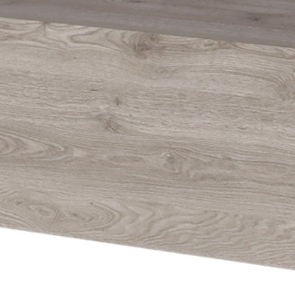 16" Gray Wood One Drawer Floating Nightstand
