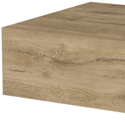 16" Beige Wood One Drawer Floating Nightstand HomeRoots