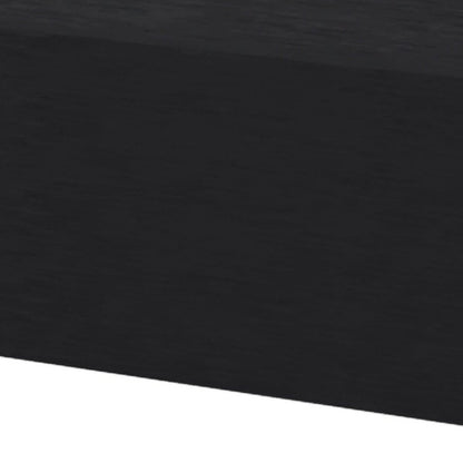 16" Black Wood One Drawer Floating Nightstand HomeRoots