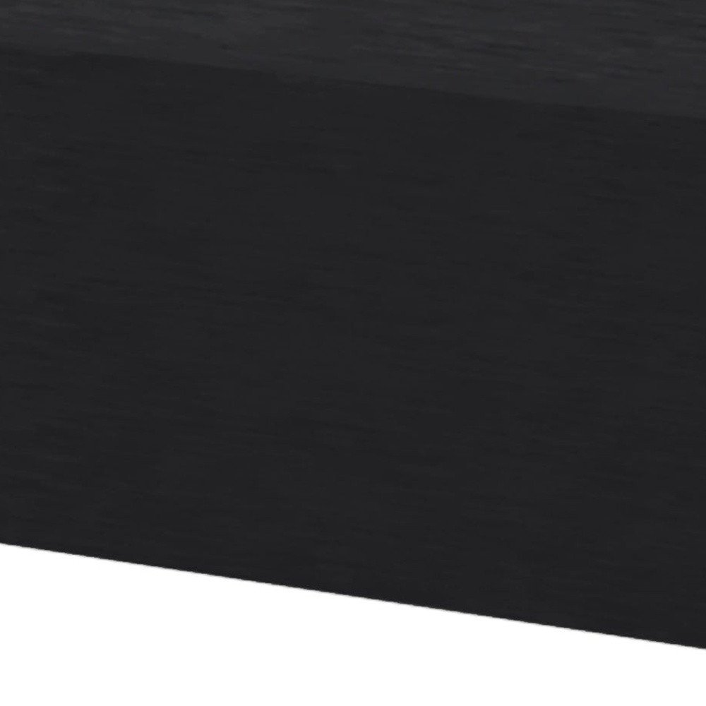 16" Black Wood One Drawer Floating Nightstand — view 5