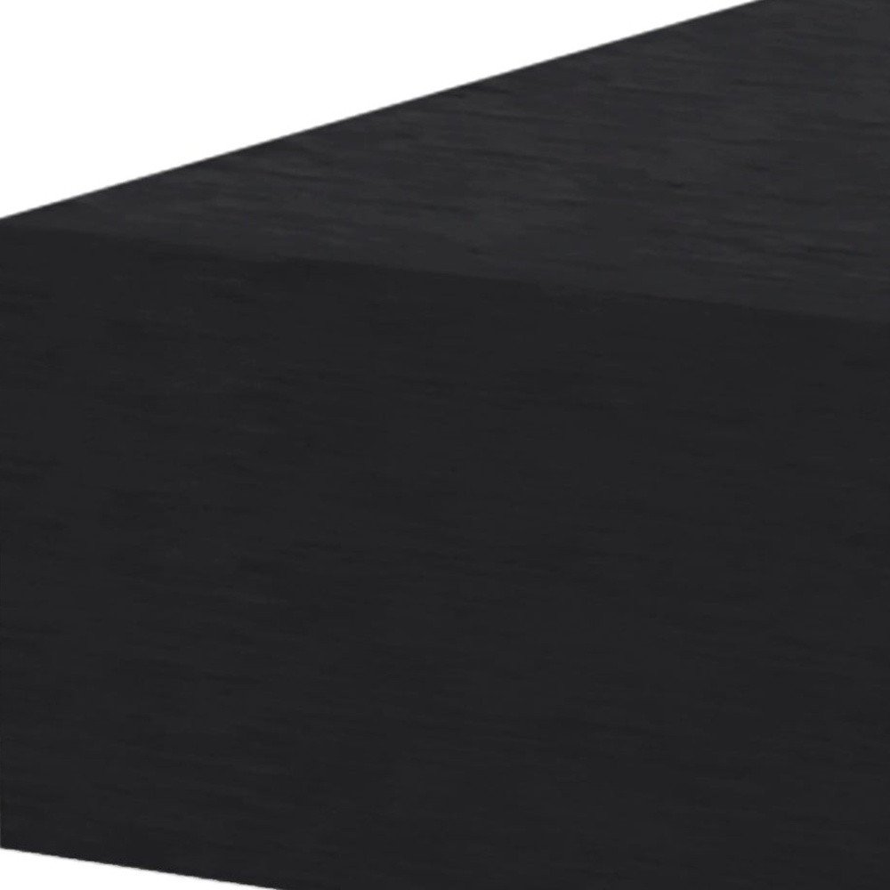 16" Black Wood One Drawer Floating Nightstand HomeRoots