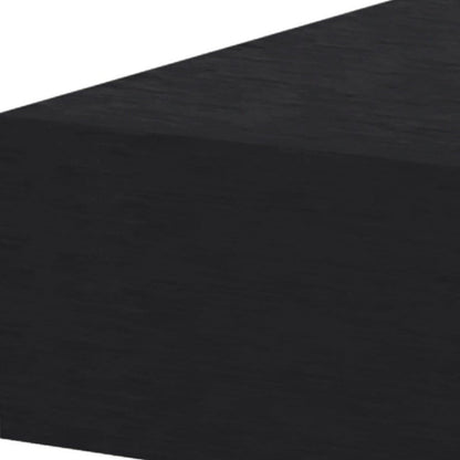 16" Black Wood One Drawer Floating Nightstand HomeRoots