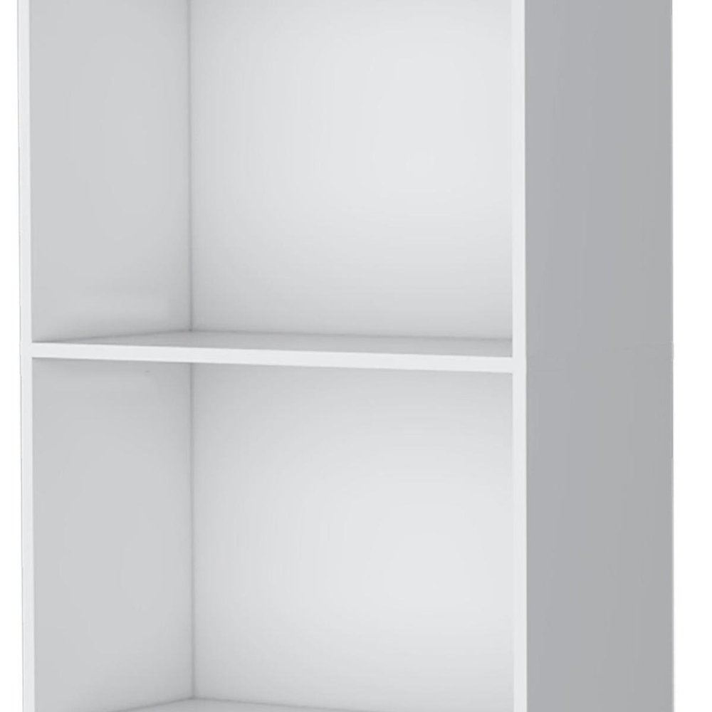 71" White Wood Four Tier Bookcase HomeRoots