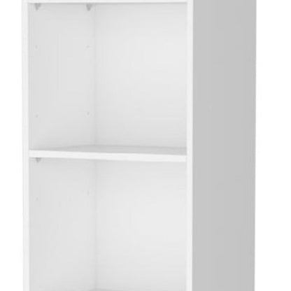 71" White Wood Five Tier Bookcase HomeRoots