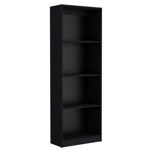 71" Black Five Tier Bookcase HomeRoots