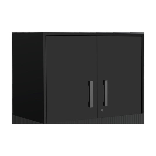 28" Black Wall mounted Accent Cabinet With Four Shelves HomeRoots