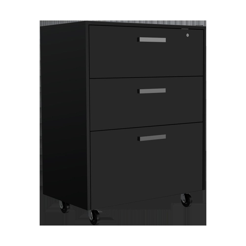 28" Black Wall mounted Accent Cabinet With Eight Shelves And Six Drawers HomeRoots