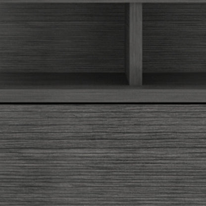 13" Dark Gray Wood One Drawer Floating Nightstand HomeRoots