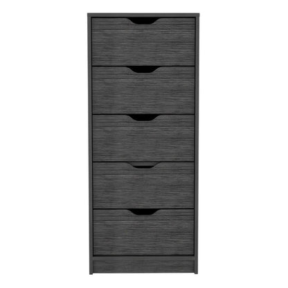 18" White Five Drawer Standard Chest HomeRoots