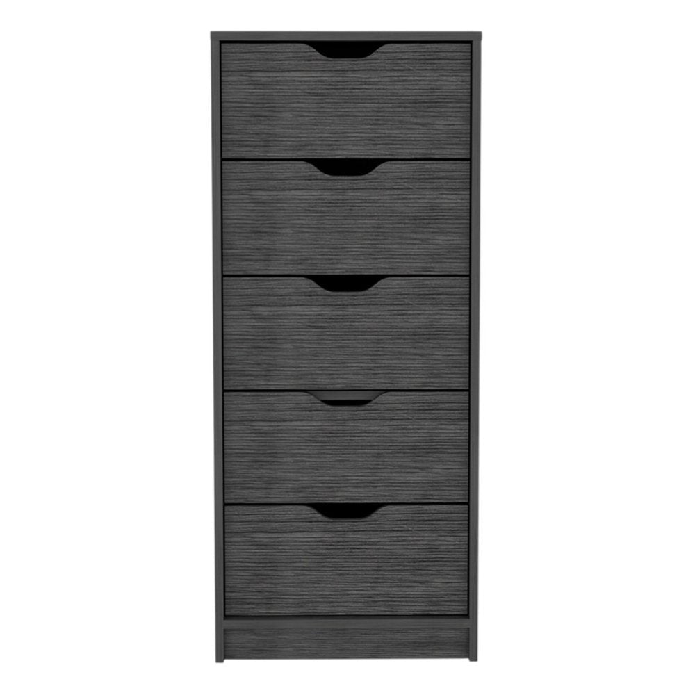 18" White Five Drawer Standard Chest HomeRoots