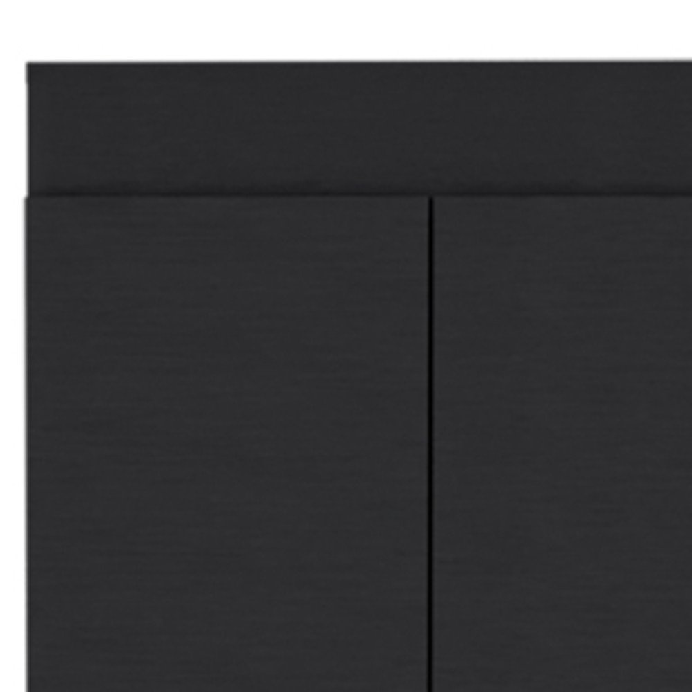 67" Black Wood Pantry Or Storage Closet HomeRoots