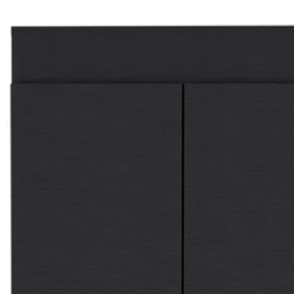 67" Black Wood Pantry Or Storage Closet HomeRoots