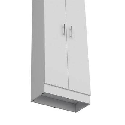 67" White Wood Pantry Or Storage Closet HomeRoots
