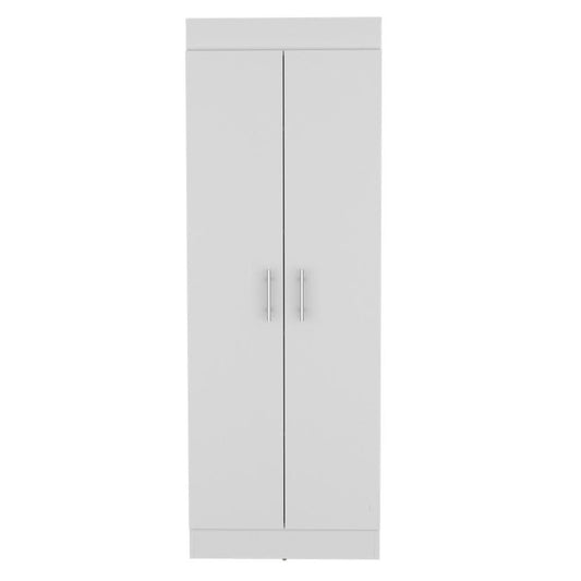 67" White Wood Pantry Or Storage Closet HomeRoots