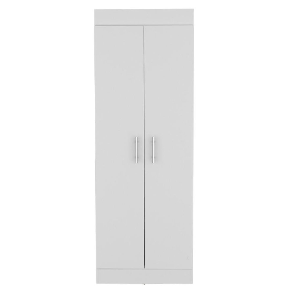 67" White Wood Pantry Or Storage Closet HomeRoots