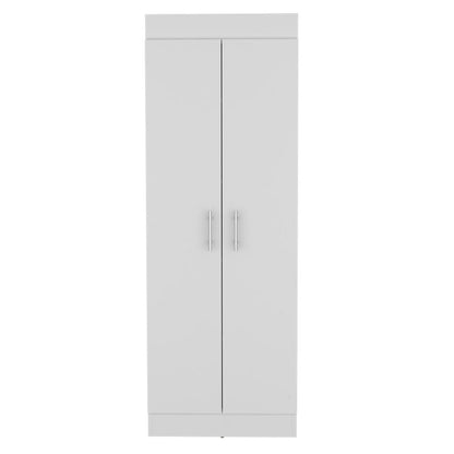 67" White Wood Pantry Or Storage Closet HomeRoots