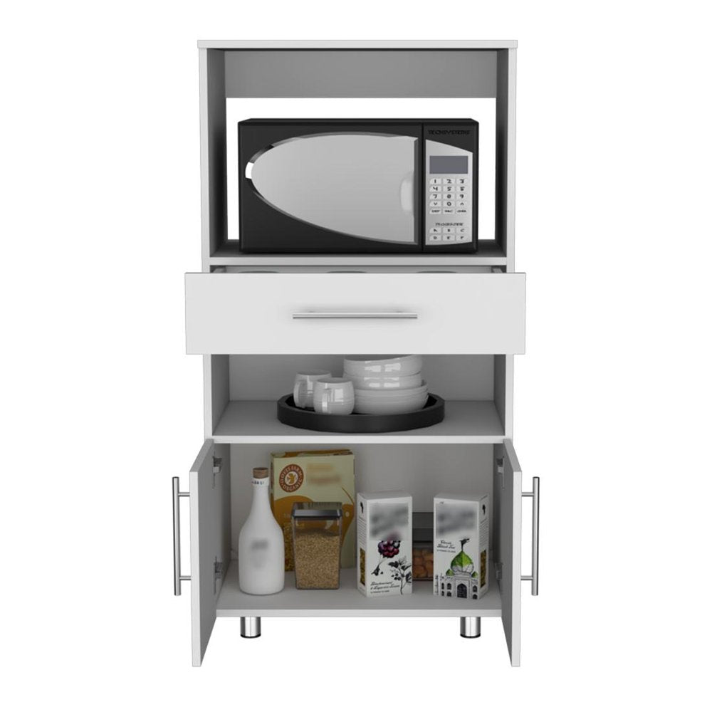 48" White Wood Pantry Or Storage Closet HomeRoots