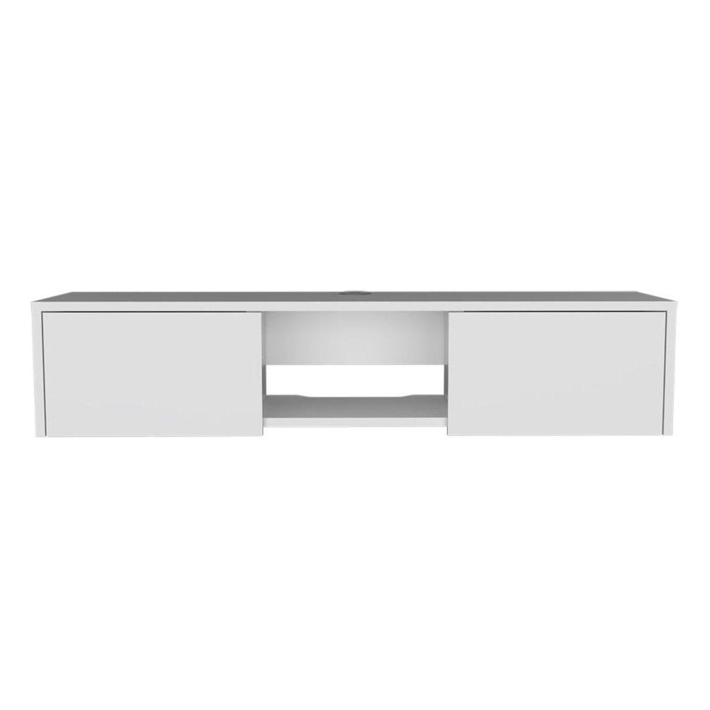 49" White Floating Mount TV Stand — view 8